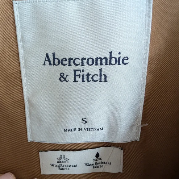 Abercrombie & Fitch Cropped Trench Coat Small NWT - Picture 5 of 7